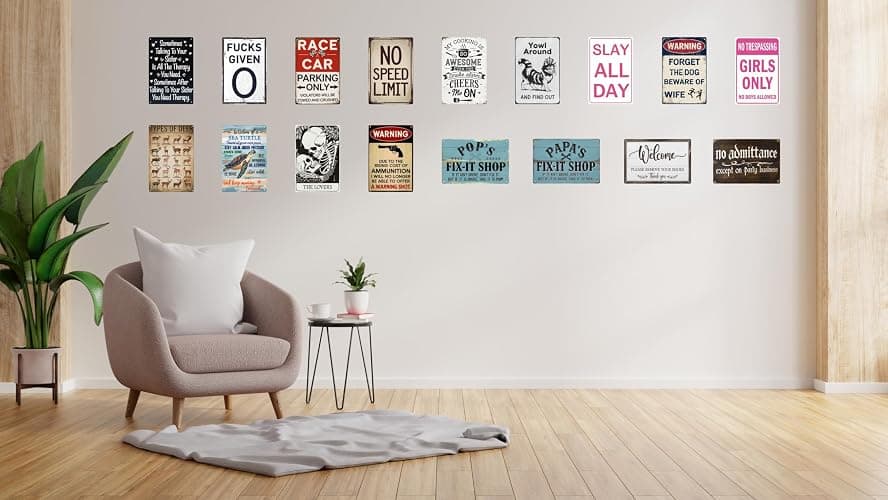 Street Signs For Bedroom Car Wall Decor Grunge Room Decor Vintage Room Decor No Speed Limit Signs Vintage Reproduction Funny Garage Man Cave Metal Sign 8x12 in thumbnail 7