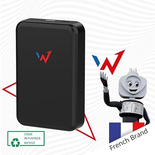 Wonder Full Power - Batterie Externe MAGNETIQUE 10 000 mAh - Compatible avec iPhone, Samsung, et Autres Mobiles Power Bank - Charge Rapide 20W avec USB-C Entrée & Sortie - Câble USB-C fourni. thumbnail 5