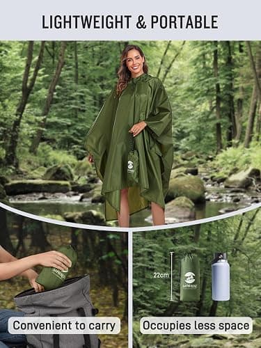 Hooded Rain Poncho thumbnail 6