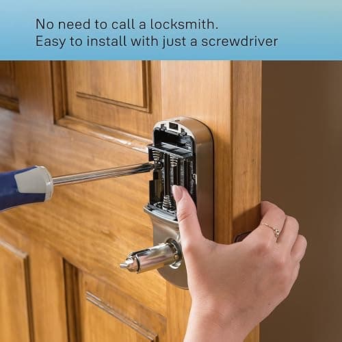 Yale Assure Lever, Keypad Door Lever (for Doors with no deadbolt) - Keyless Entry with pin Code Unlocking and one-Touch or Auto-Locking - Black Suede thumbnail 6