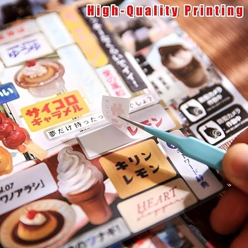 Japanese Sticker Book – 45 Sheets, 800+ Pcs Heisei Retro Romantic Memory Series Manga Books Style Korean Sticker for Stationery, Aesthetic Journaling Scrapbooking Decoration Adults Valentine Gifts thumbnail 4
