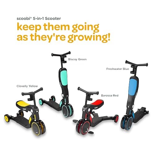 Larktale scoobi 5-in-1 Toddler Scooter and Balance Bike, Biscay Green thumbnail 3