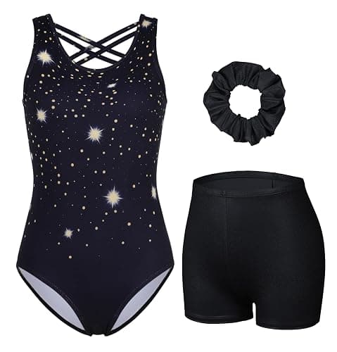 beautyin Gymnastics Leotards for Girls Dance Unitards Shorts Outfits Activewear - Image 1