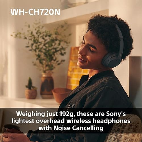 Sony WH-CH720N Noise Cancelling Wireless Bluetooth Headphones - Up to 35 hours battery life and Quick Charge - White thumbnail 4