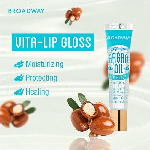 Ruby Kisses Broadway Vita-Lip Clear Lip Gloss (10 Pack), Hydrating & Soothing Formula with Vitamin, High-Shine Non-Sticky Lip Balm with Mint, Rosehip, Coconut, Mango, Argan, Honey, Shea, Cherry, Peach thumbnail 3