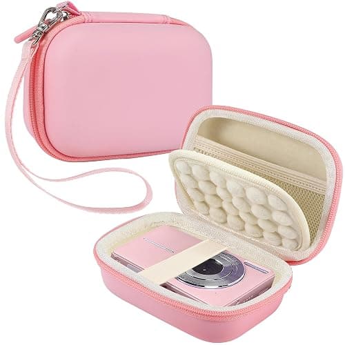 Leayjeen Digital Camera Case Compatible with CAMKORY/Canon PowerShot ELPH 180/ Sony DSCW800/ FHD 1080P 44MP Point Digital Camera,Compact Digital Camera-Pink(Case Only) - Image 1