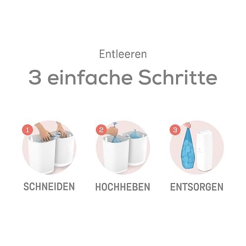 Angelcare Original Classic XL Windeleimer, 5 x weniger Folienverbrauch, Umweltfreundlicheres System mit 1 Nachfüllkassette thumbnail 7