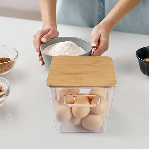 Qilinba K Cup Organizer Large Capacity Coffee Pod Holder Clear Storage Container Bins with Lids Coffee Bar Organization and Storage (3 PACK) thumbnail 7