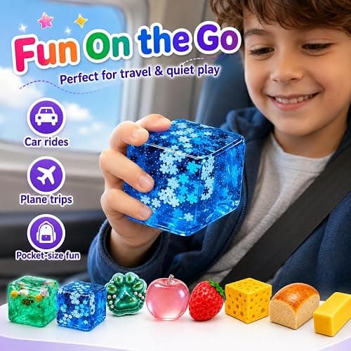 Squishy Box 8-Pack Set - Slow Rise Sugar Squishy Toys, Mystery Stress Relief Fidget Gift, Fun Party Favors, Collectible Squeeze Packs for Kids & Adults thumbnail 5