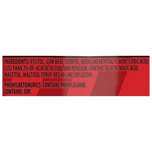 Trident Vibes SOUR PATCH KIDS Redberry Sugar-Free Chewing Gum, 4-40 Piece Bottles (160 Total Pieces) - Redberry - 40 Count (Pack of 4) thumbnail 3