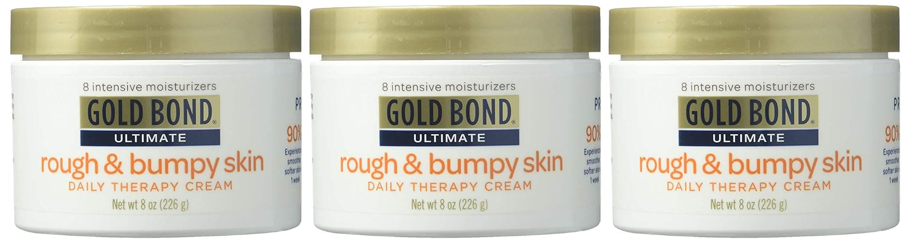 3 Pk. Gold Bond Ultimate Rough & Bumpy Skin Daily Therapy Cream 8 Oz thumbnail 3