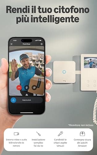 Ring Intercom Video (ultimo modello) | Rendi il tuo citofono più intelligente | Video in streaming, chiavi virtuali e accesso remoto | Configurazione fai-da-te thumbnail 8