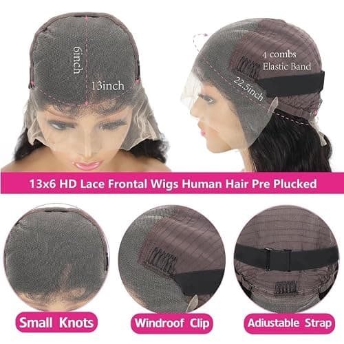 10 pouces Short Bob Wig Cheveux Humains 180 Densité Straight Lace Front Perruque 13x6 HD Lace Front Perruque Bob Wig Pré - épelé des Cheveux de bébé pour Les Femmes thumbnail 6
