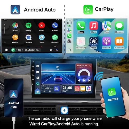 2+64G Android 14 Double Din Car Radio Stereo for Dodge Grand Caravan 2011-2020/Chrysler Town&Country 2011-2016/Grand Voyager 2011-2015 with 9" Touchscreen Built-in Carplay/Android Auto/Bluetooth/SWC thumbnail 3