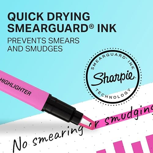Sharpie Clear View Highlighter Sticks, Chisel Tip, Assorted Fluorescent, 8 Count - School, Home, and Office Use, Teacher Supplies thumbnail 3