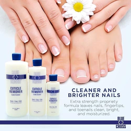 Cuticle Remover & Softener Liquid for Nails – Blue Cross Professional Nail Care with Lanolin, Hydrating Treatment for Dry Cuticles & Hangnails, Made in USA, 6oz thumbnail 3