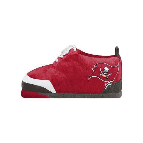 FOCO Mens NFL Team Logo Plush Oversized Sneaker Slippers thumbnail 2