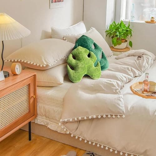 AELS Set of 2 3D Leaves Decorative Throw Pillows, 18"& 14" Monstera Deliciosa Plush Pillow Set for Plant Lovers Garden Lovers, Living Room Bedroom Nursery Decor, Light Green & Dark Green thumbnail 7