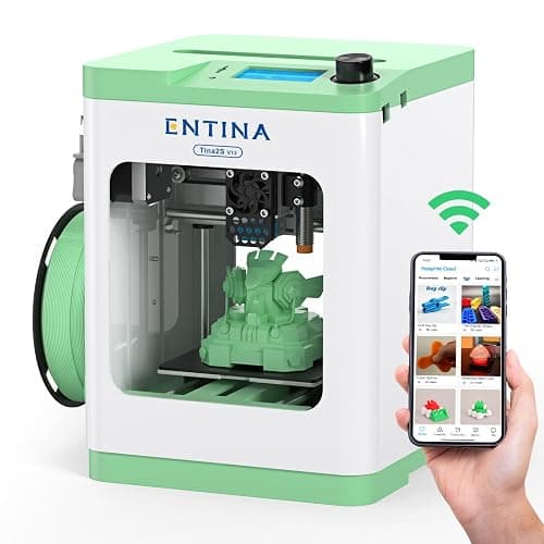 Entina Tina2S 3D Printer with WiFi Cloud Printing, Huge Library, Fully Assembled, Mini 3D Printers for Beginners and Kids with Auto Leveling, High Precision Kids 3D Printer for Home, School and Office - Image 1