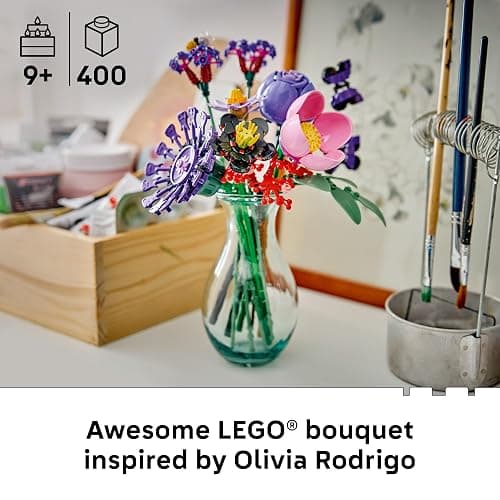 LEGO Botanicals Olivia Rodrigo's Flower Bouquet 11507 | Building Toys for Girls & Boys, Ages 9+, Bedroom Decor for Fans, Artificial Flowers, 400 pieces, Gift for Birthdays thumbnail 2