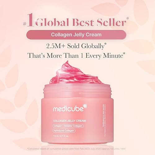medicube Jelly Cream with Collagen & Niacinamide, 3.71 fl.oz | Freeze-Dried Hydrolyzed Collagen for Skin Barrier Hydration & 24H Glow - Plumper, Firmer looking skin, 3.71 fl.oz thumbnail 2