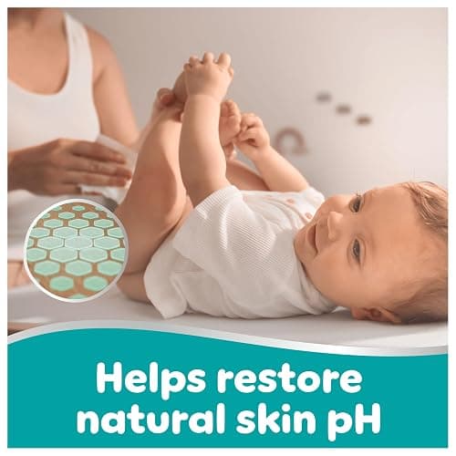 Pampers 99% Water Baby Wipes Plastic Free, 12 Packs of 60 Wipes = 720 Baby Wet Wipes, Light Lotion with 99% Water thumbnail 4