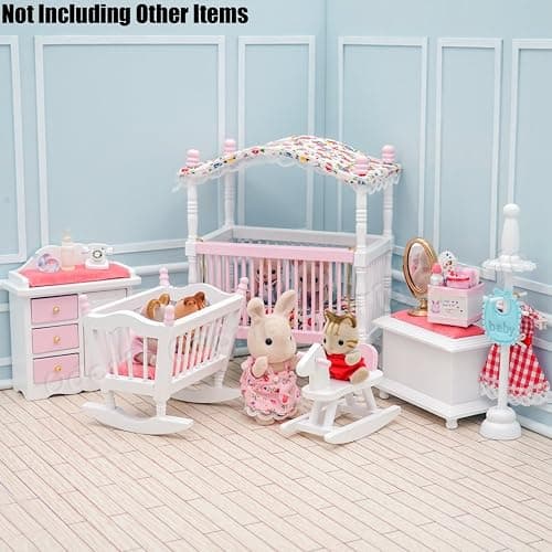 Odoria 1/12 Miniature Baby Nursery Furniture Set Dollhouse Accessories thumbnail 6