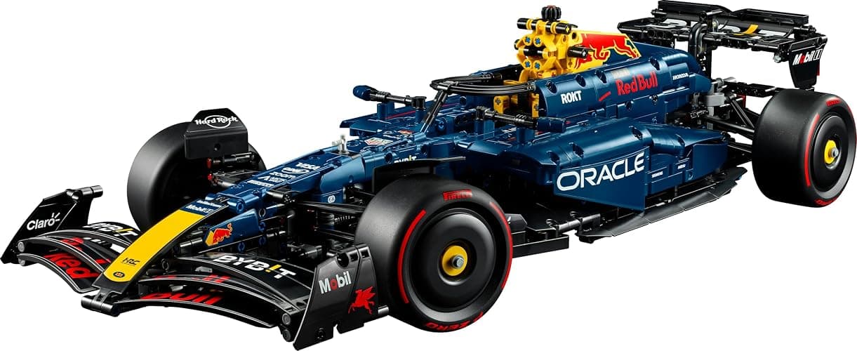 LEGO Technic Oracle Red Bull Racing RB20 F1 Car Model Kit - Collectible Formula 1 Building Set with 1:8 Scale V6 Engine, Gear Box, Steering & DRS - Gift Idea for Adult & Teenage Racing Fans - 42206 thumbnail 10