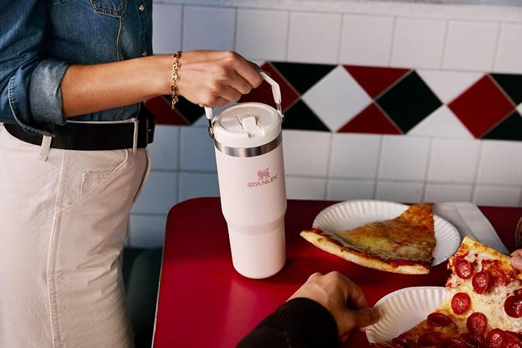 Stanley IceFlow Flip Straw Tumbler with Handle | Twist On Lid and Flip Up Straw | Leak Resistant Water Bottle | Insulated Stainless Steel | BPA-Free thumbnail 8
