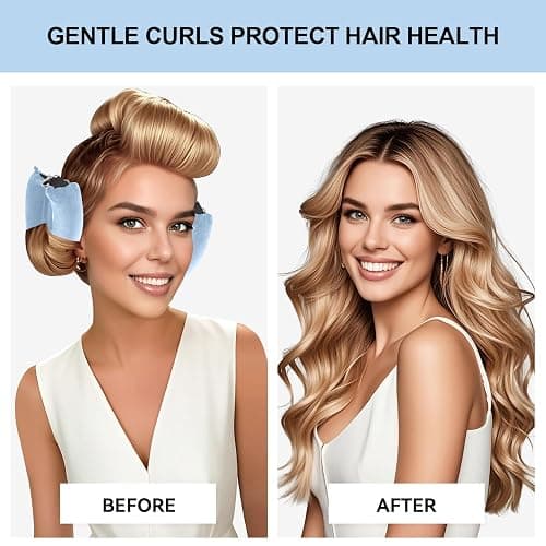 Togayu Togayu Heatless Curls Overnight Set - Jumbo Overnight Hair Curlers to Sleep In, Soft Velvet Hair Rollers for Women, No Damage Curls Styling Tools 3pcs thumbnail 4