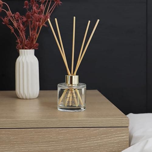 100ml Scent Diffuser with 6 Fiber Sticks, 3.5 oz Reed Diffuser Set Aromatherapy Fragrance Diffusers Air Fresheners for Home Bedroom Bathroom (Coconut) thumbnail 3