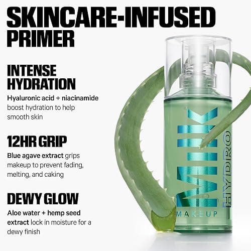 Milk Makeup Hydro Grip Primer with Hyaluronic Acid + Niacinamide – Hydrating Face Primer Grips Makeup for Up to 12 Hours – Silicone-Free, Lightweight Gel with Dewy Finish thumbnail 4
