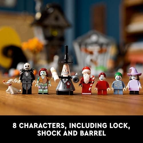 LEGO Disney Tim Burton's The Nightmare Before Christmas Decor - Building Set for Adults for Display, Ages 18+ - Collectible DIY Craft for Fans of Iconic Movie with Minifigures Included - 21351 thumbnail 5