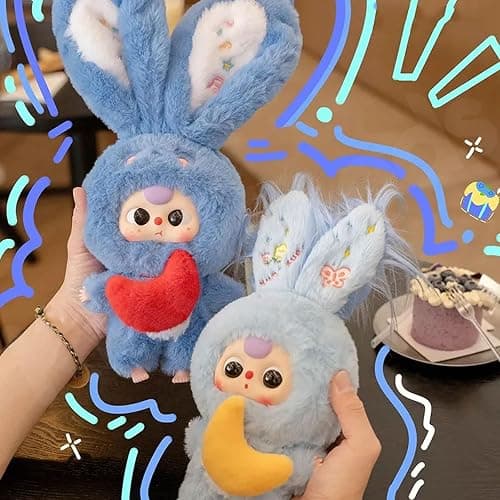 Fesuphy Baby Three Blind Box Plush, Baby Three Lily Rabbit Town V3 Series, Cute Vinyl Plush Blind Box Doll, Kawaii Collectible Toys Figure Mystery Box for Gifts, Single Box (1 of 9 Possible Styles) thumbnail 3
