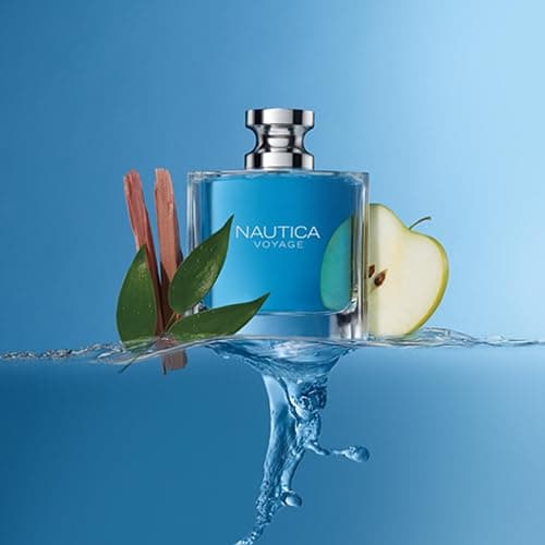 Nautica Voyage Eau De Toilette, Cologne and Fragrance For Men, Fresh, Romantic, Fruity Scent Woody, Aquatic Notes of Apple, Water Lotus, Cedarwood, and Musk Ideal Day Wear, Long Lasting 3.3Fl oz thumbnail 4