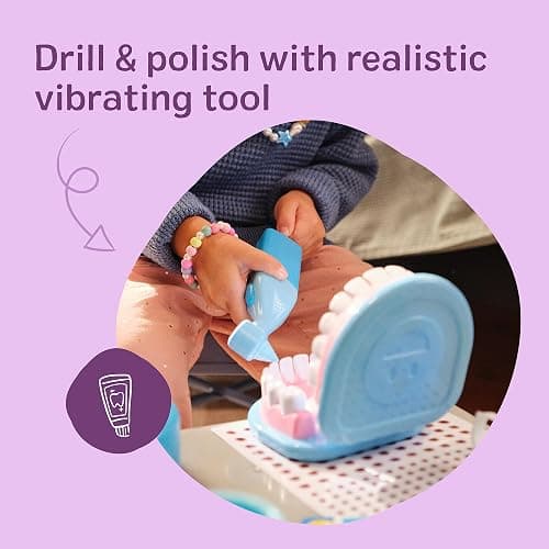 Melissa & Doug Super Smile Dentist Play Set, 25-Piece Dentist Kit with Oversized Teeth, Large Tools & Accessories, Kids Toys for Girls & Boys 3+ thumbnail 6