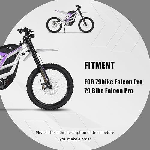 BAOUFF Seat Cover for 79bike Falcon Pro,Waterproof Non-Slip Cushion Cover for Electric Dirt Bike 79 Bike Falcon Pro-Black thumbnail 2