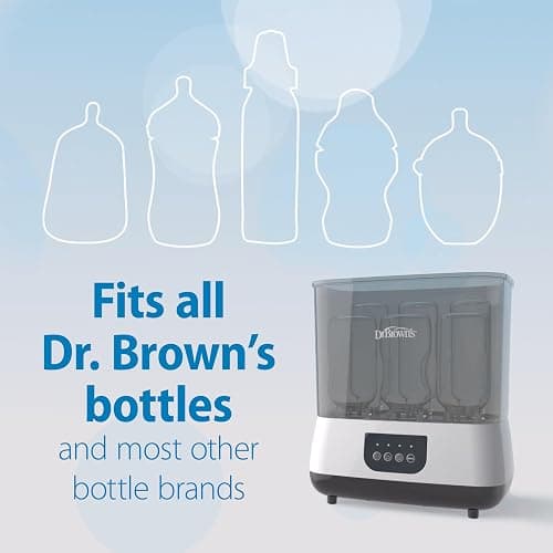 Dr. Brown's All-in-One Sterilizer and Dryer for Baby Bottles, Parts & Other Newborn Essentials - All-in-One Sterilizer & Dryer thumbnail 6