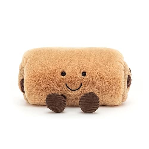 Jellycat Amuseables Pain Au Chocolat Stuffed Toy, 6 inches - Pastry Plush - Fun Gift Idea thumbnail 2