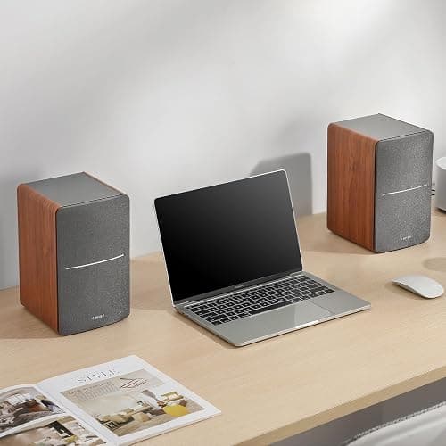 Edifier R1280T Powered Bookshelf Speakers - 2.0 Active Near Field Studio Monitor Speaker - Wooden Enclosure - 42 Watts RMS Power thumbnail 5