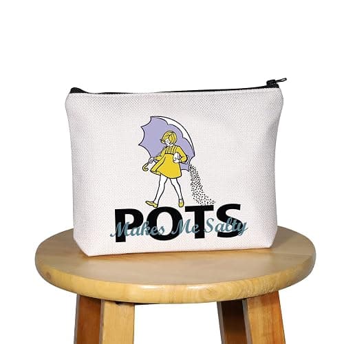 G2TUP POTS Awareness Gift POTS Makes Me Salty Makeup Bag POTS Syndrome Fighter Warrior Cosmetic Bag Dysautonomia Awareness Gift (POTS Makes Me Salty MB) thumbnail 7