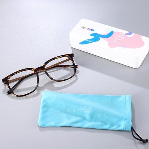 Firmoo Oversized Blue Light Blocking Glasses for Women/Men, Large Square Frame Computer Glasses for Screens thumbnail 7