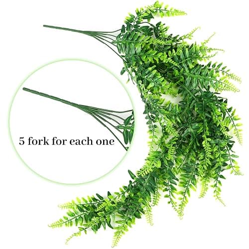 QUOZUO 2 Pack Reptile Plants Terrarium Hanging Plant Artificial Leaves Reptile Hide with Suction Cup, Reptile Tank Accessories for Bearded Dragon Lizard Snake Geckos Chameleon thumbnail 4