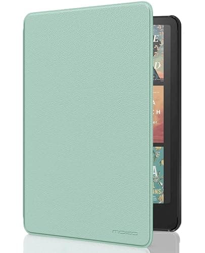 MoKo Case for All-new 7" Kindle Paperwhite (12th Generation-2024) and Kindle Colorsoft Signature Edition 2024, Lightweight Shell Cover with Auto Wake/Sleep for Kin dle Paperwhite 2024, Agave Green - Image 1