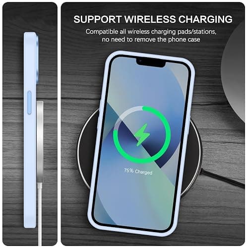 BENTOBEN Magnetic for iPhone 13 Case & iPhone 14 Case [Compatible with Magsafe] Translucent Matte Phone Case iPhone 13/14 Slim Thin Shockproof Women Men Protective Cover, Light Blue thumbnail 6