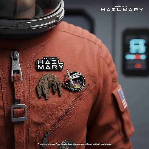 Project Hail Mary 4-Piece Enamel Pin Set | Officially Licensed | Badge Accessories For Lanyard, Backpack, Clothes thumbnail 8