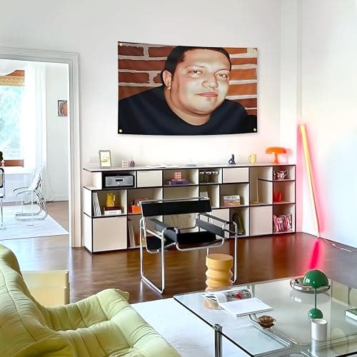 Embarrassing Fat Face Photo Meme Funny Flags for Room 3x5 Feet,College Dorm Room Decor Man Cave Frat Wall Indoor Outdoor Flag. thumbnail 4