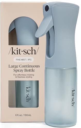 Kitsch Large Continuous Spray Bottle for Hair – Haze Blue, 180ml | Fine Mister Spray Bottle & Water Spray Bottle – Recycled Hair Spray Bottle – Spray Bottles for Cleaning, Styling, & More - Image 1