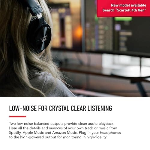 Focusrite Scarlett 2i2 3rd Gen USB Audio Interface for Recording, Songwriting, Streaming and Podcasting — High-Fidelity, Studio Quality Recording, and All the Software You Need to Record thumbnail 6