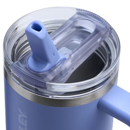 STANLEY Quencher ProTour Flipstraw Tumbler, 30 oz, Hydrangea | Built-In Straw & Handle | Cupholder Compatible for Travel | Leakproof Insulated Stainless Steel Cup | BPA-Free thumbnail 3